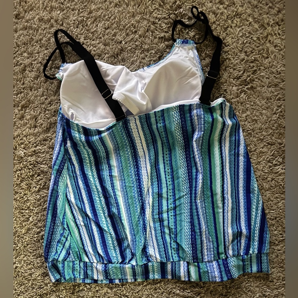 Blue and Black Women's 2-Piece Swimsuit size XL - Picture 5 of 6